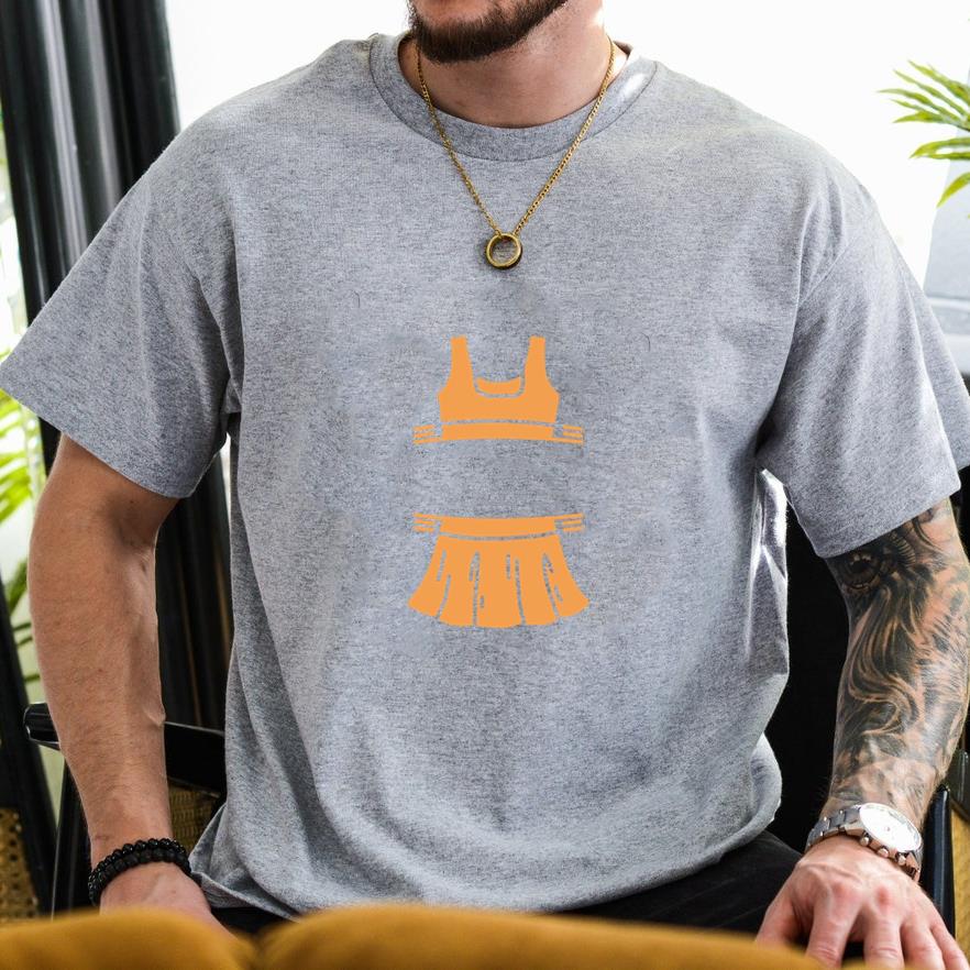 Orange Tennis Top And Skirt Label T-Shirt