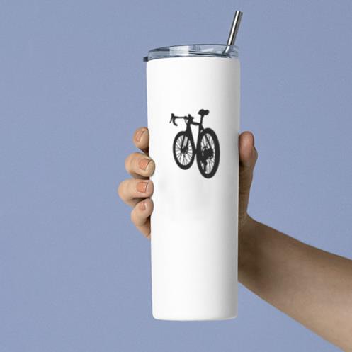 Racing Bicycle Rear Silhouette Tumbler