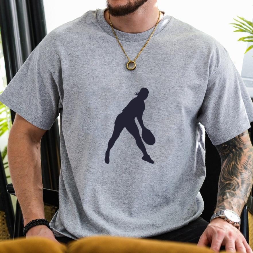 Silhouette Female Tennis Player T-Shirt