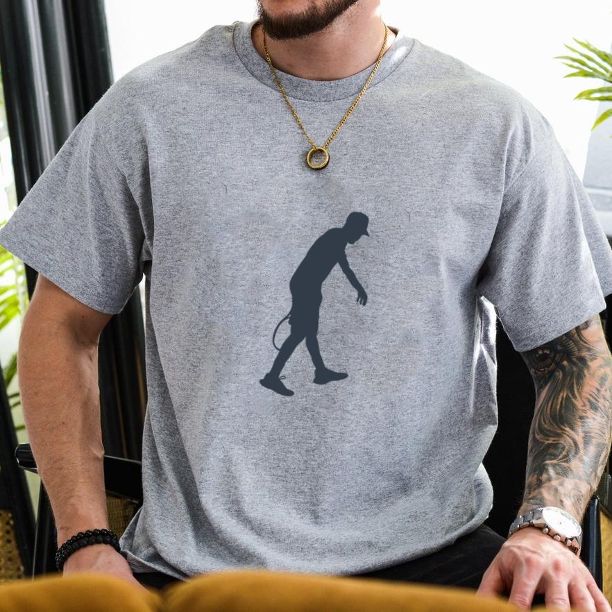 Tennis Athlete Man Silhouette T-Shirt