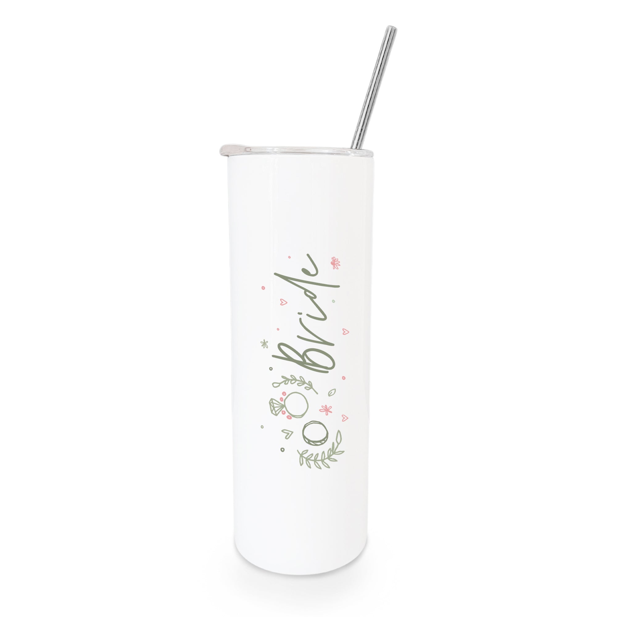 Floral Bride Wedding Tumbler