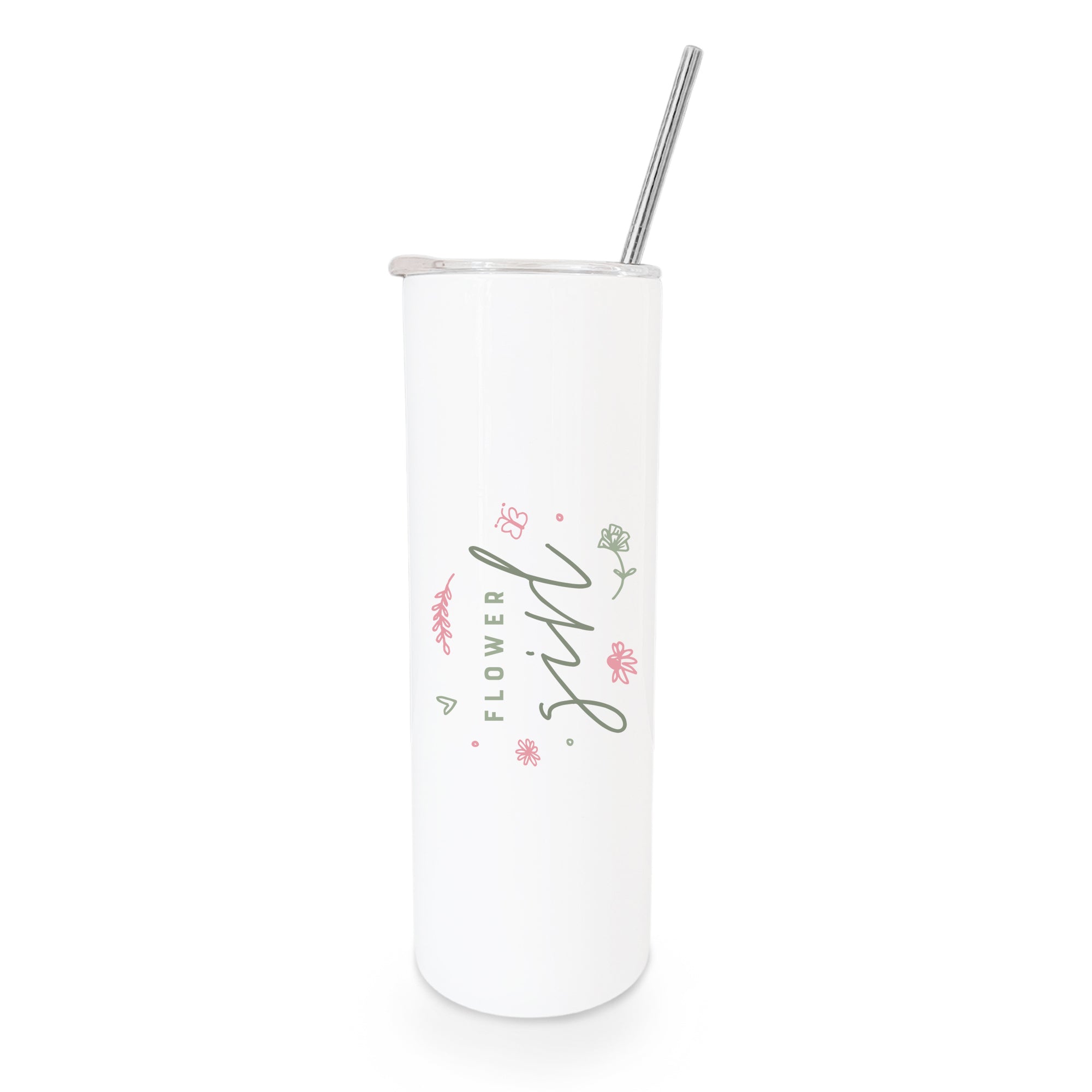 Floral Flower Girl Wedding Tumbler