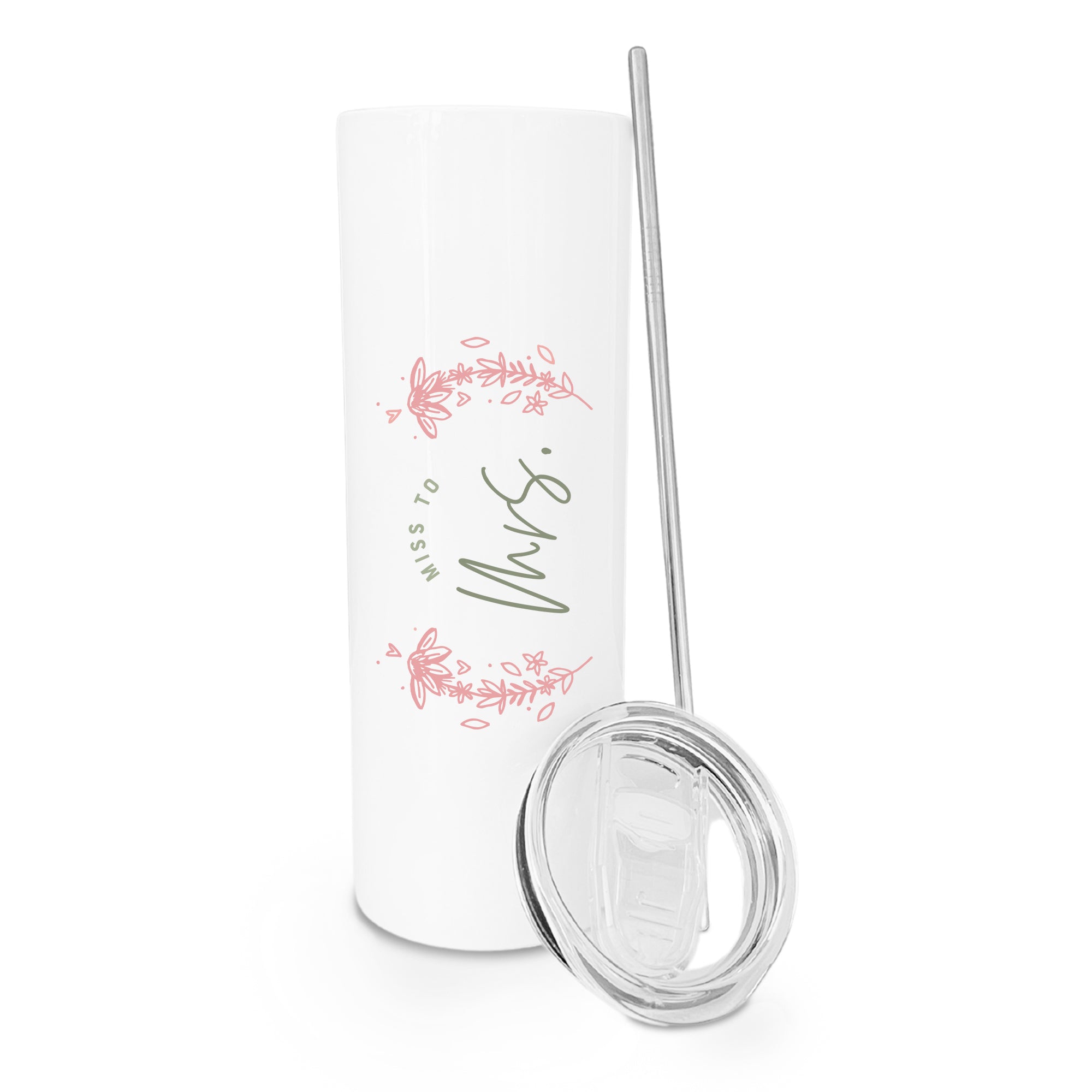 Floral Miss to Mrs. Wedding Tumbler