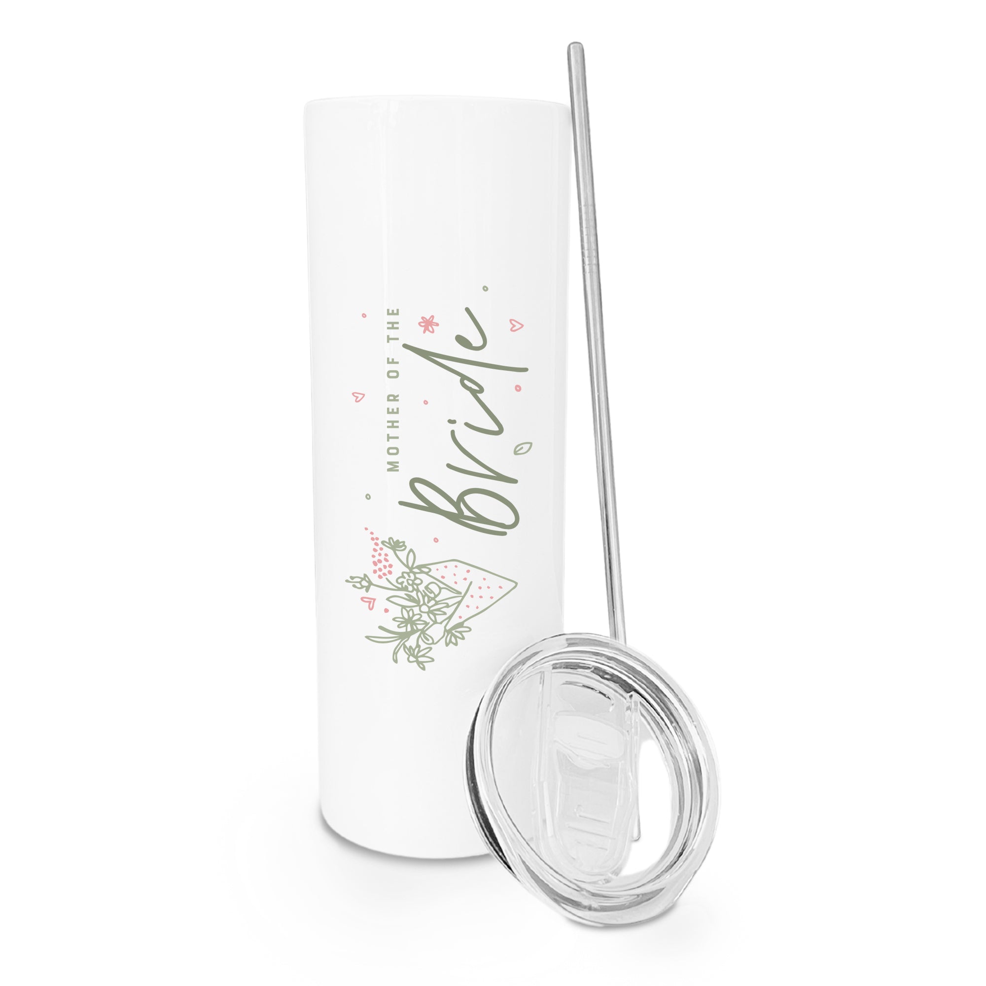 Floral Mother of the Bride Wedding Tumbler