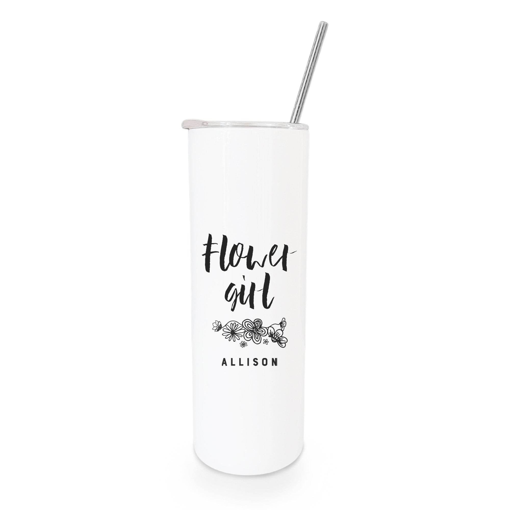Flower Girl Personalized Wedding Tumbler
