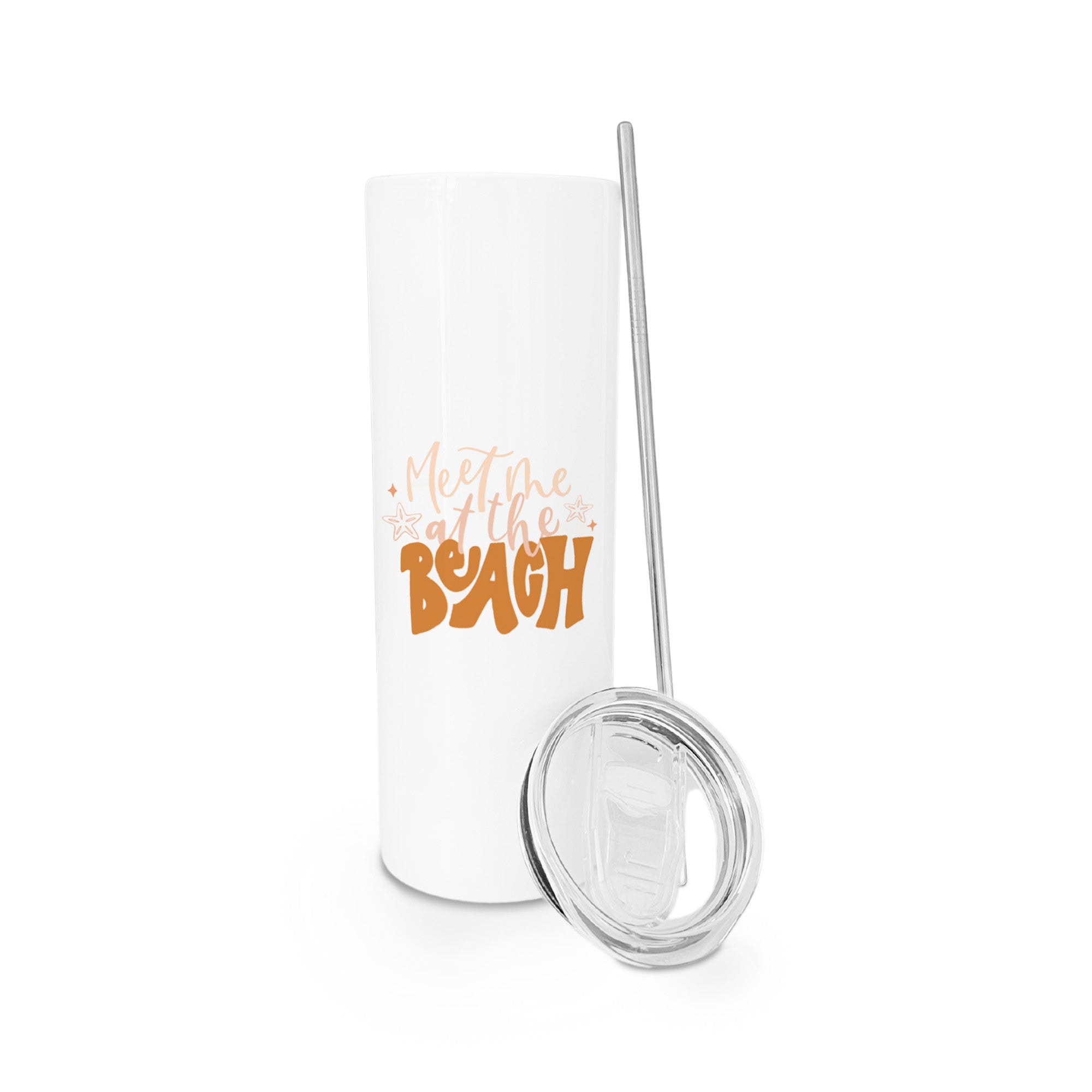 Meet Me At The Beach Stainless Steel Tumbler
