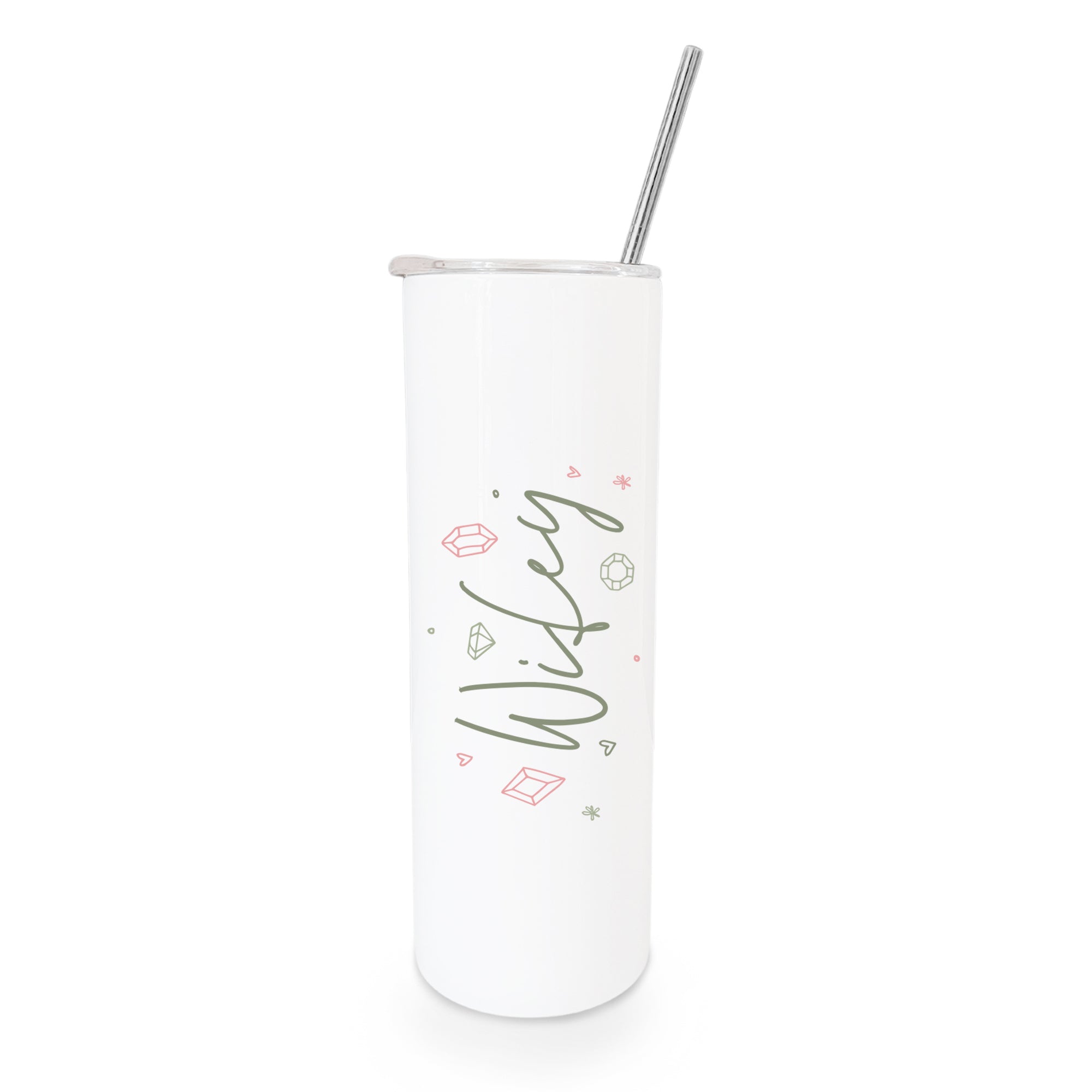 Modern Wifey with Gems Wedding Tumbler