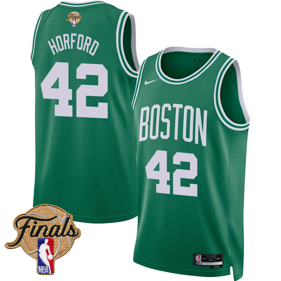 Al Horford 42 Boston Celtics 2024 Finals Patch Icon Edition Jersey Kelly Green