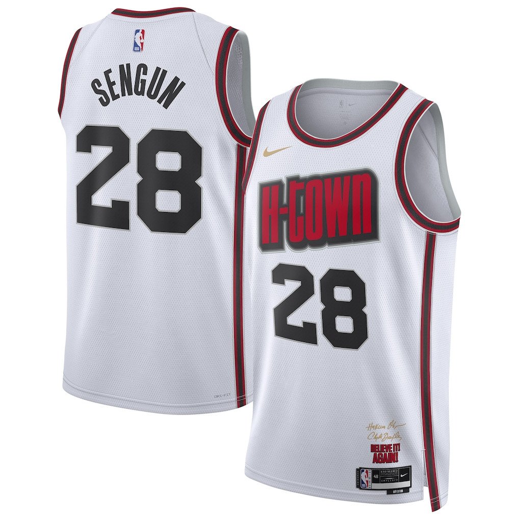 Alperen Sengun 28 Houston Rockets Unisex 2024/25 City Edition Swingman Jersey - White