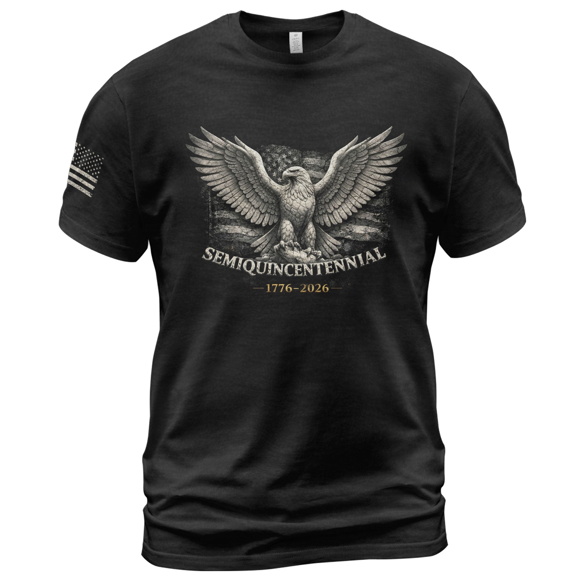America 250th Anniversary T-Shirt 1776-2026 USA Eagle Flag Tee