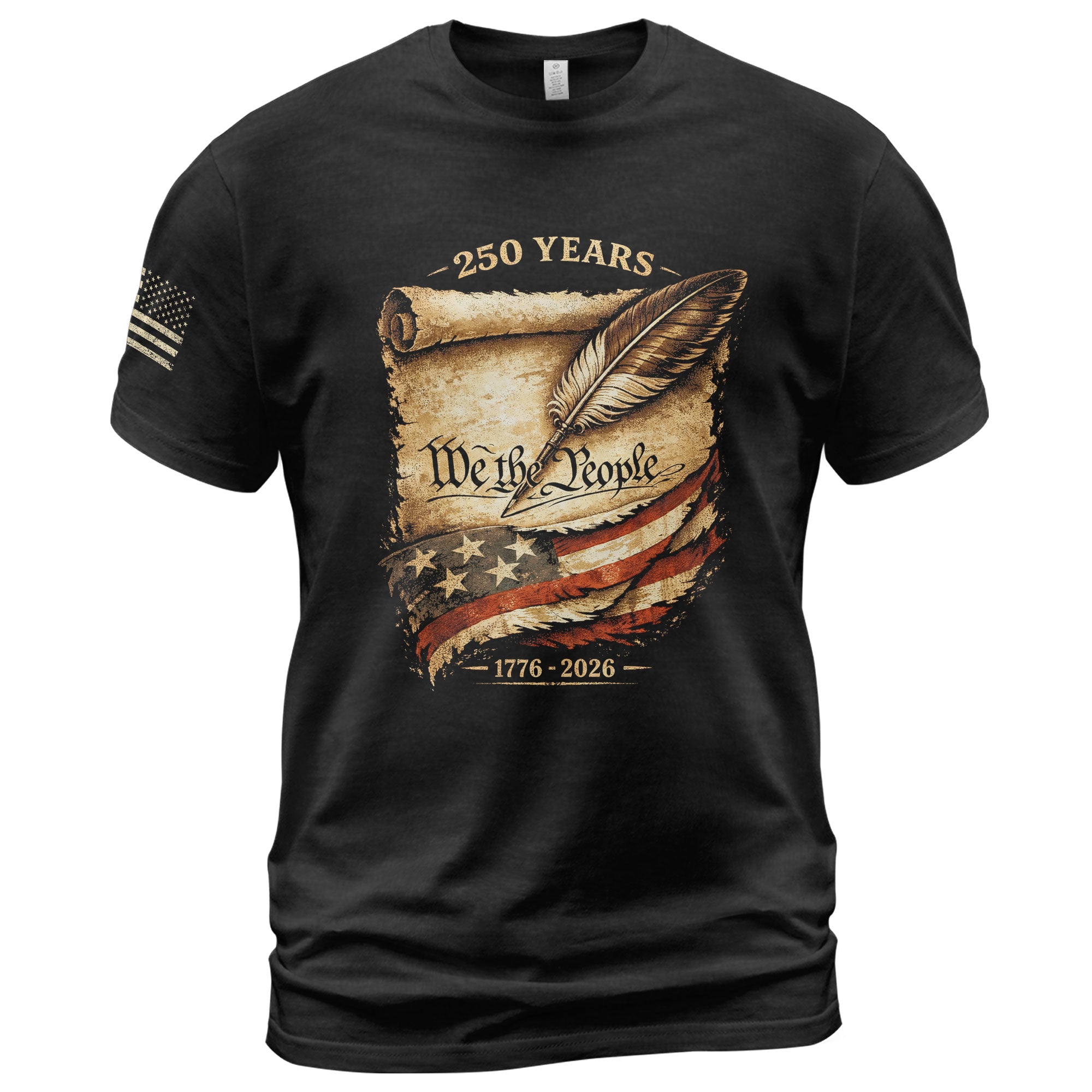 America 250th Anniversary T-Shirt 1776-2026 We The People Patriotic Tee