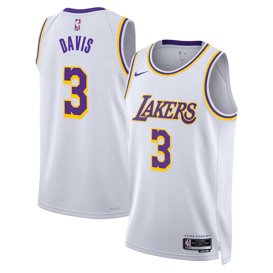 Anthony Davis 3 Los Angeles Lakers Unisex Swingman Jersey Association Edition White