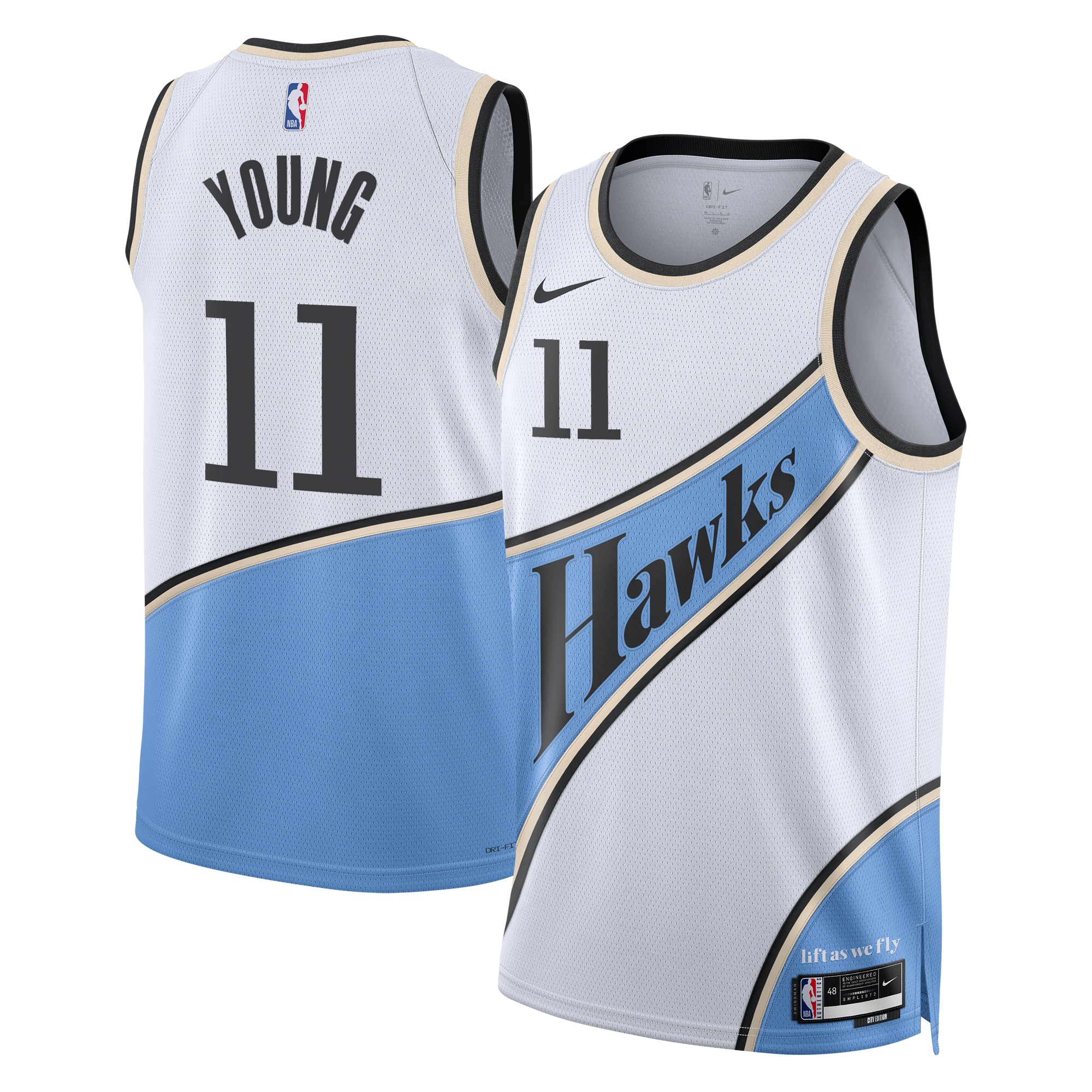Atlanta Hawks 2024 City Edition Swingman Jersey White Trae Young Unisex