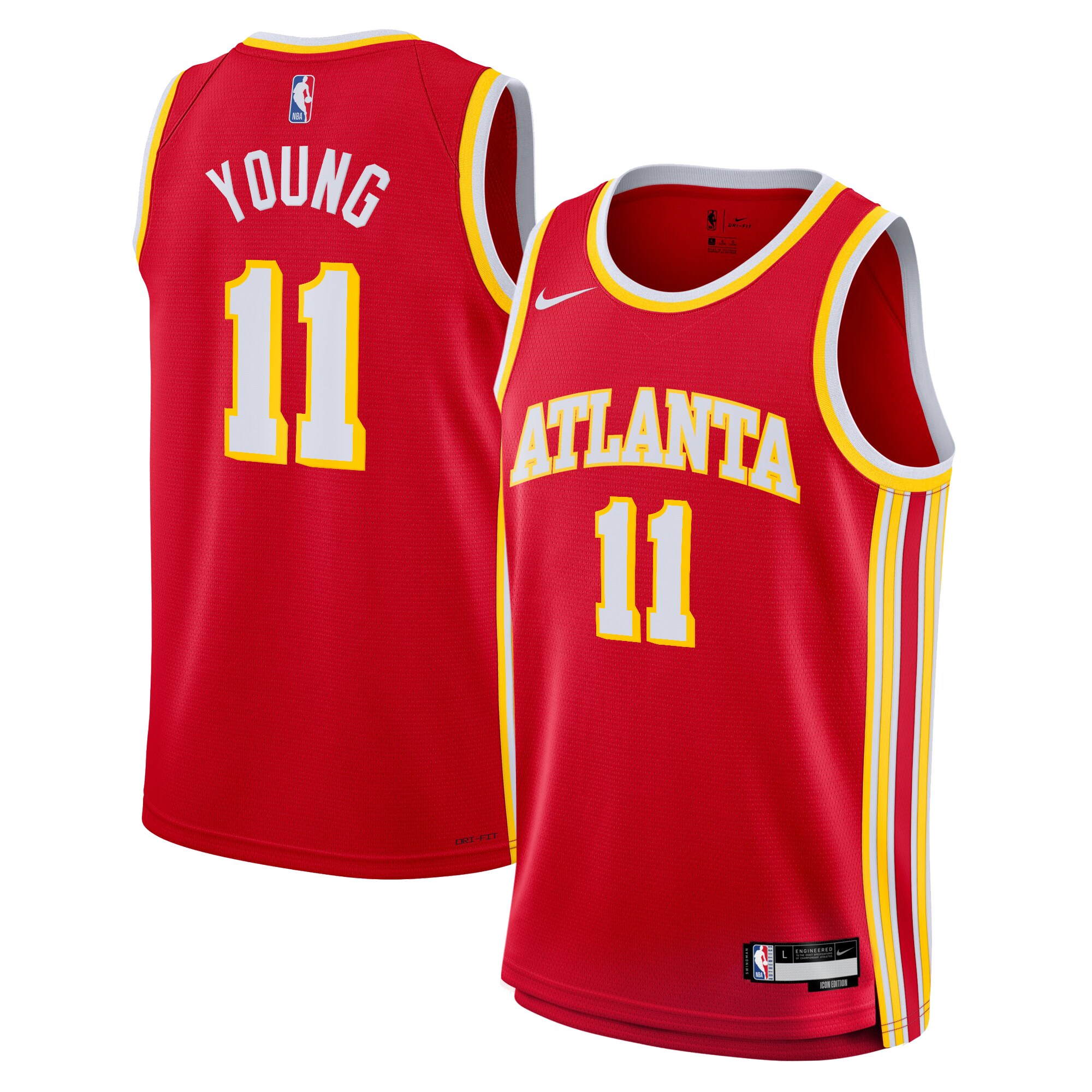 Atlanta Hawks Trae Young #11 Swingman Jersey Youth Unisex Multicolor