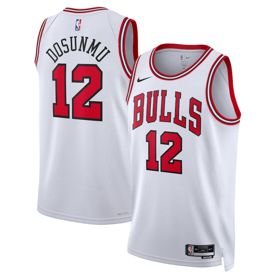 Ayo Dosunmu 12 Chicago Bulls Unisex Swingman Jersey Association Edition White