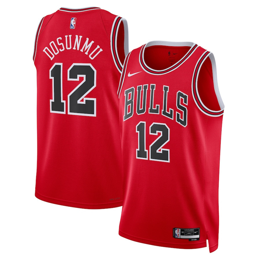 Ayo Dosunmu 12 Chicago Bulls Unisex Swingman Jersey Icon Edition Red