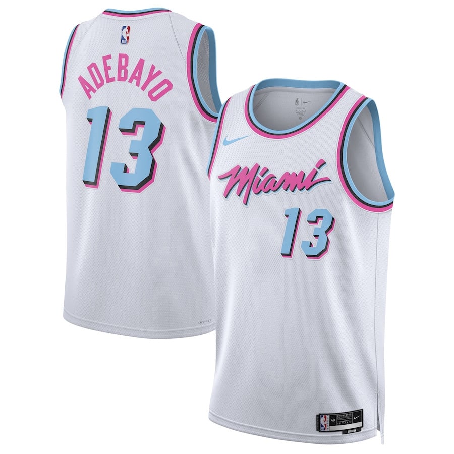 Bam Adebayo 13 Miami Heat Unisex 2024/25 Swingman City Edition Jersey - White