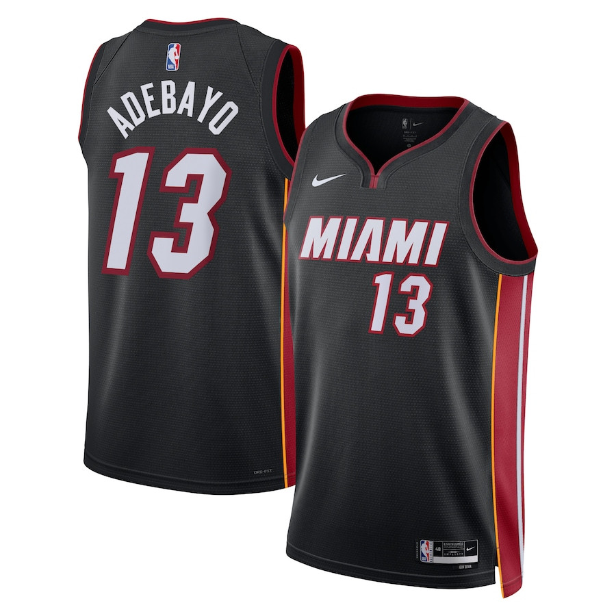 Bam Adebayo 13 Miami Heat Unisex Swingman Jersey Icon Edition Black