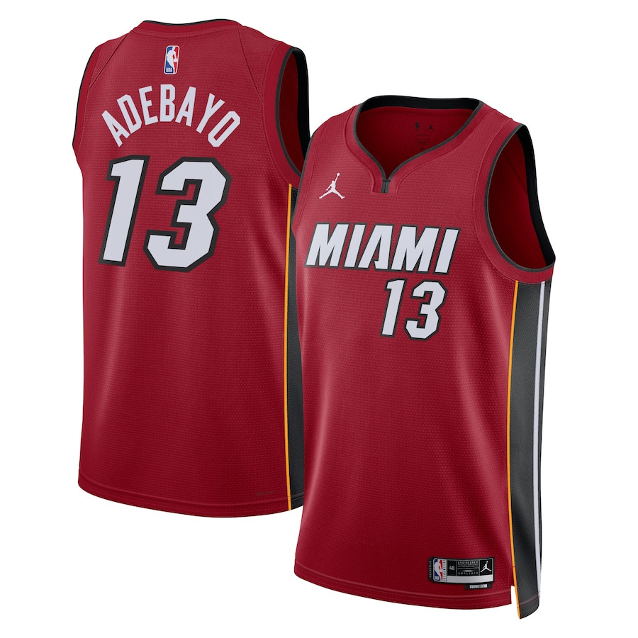 Bam Adebayo 13 Miami Heat Unisex Swingman Jersey Statement Edition Crimson