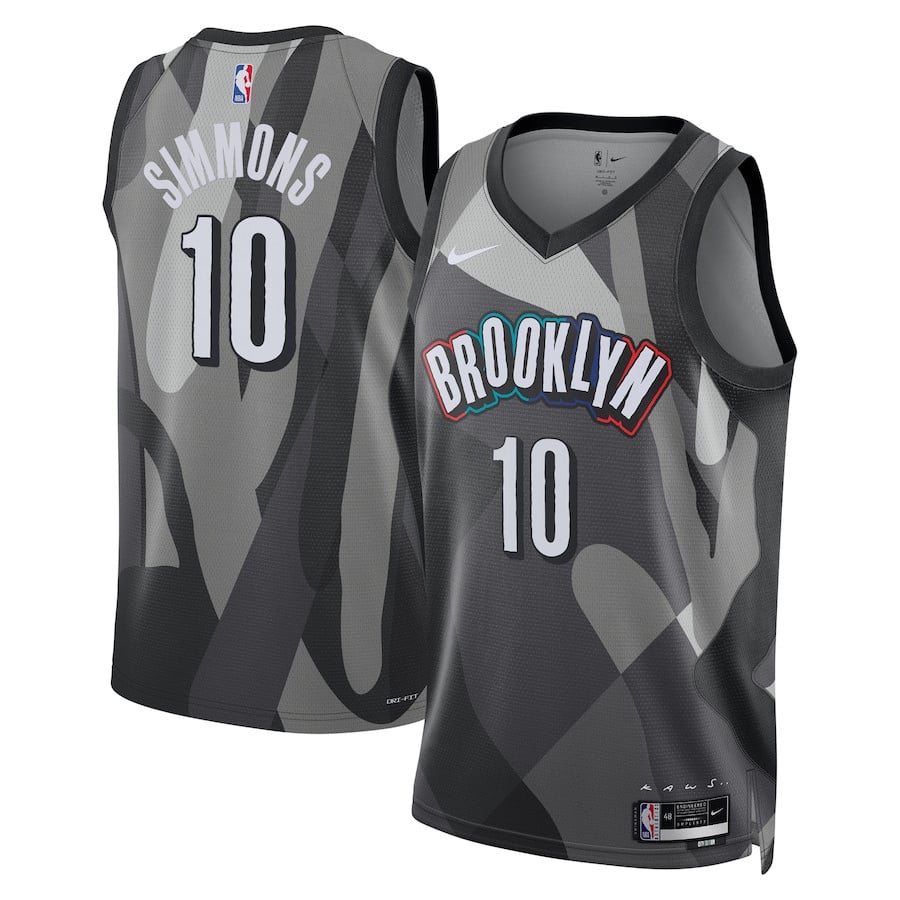 Ben Simmons 10 Brooklyn Nets Unisex 2024/25 Swingman Player Jersey City Edition Gray