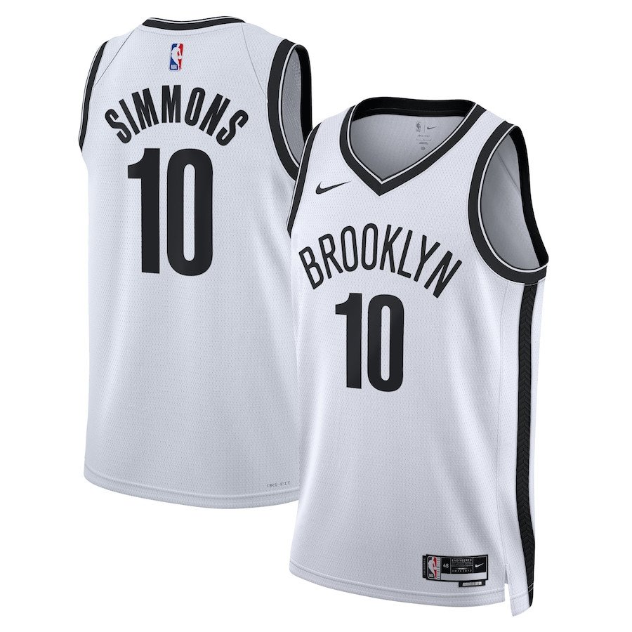 Ben Simmons 10 Brooklyn Nets Unisex Swingman Jersey Association Edition White