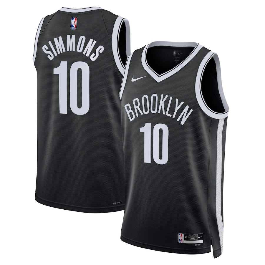 Ben Simmons 10 Brooklyn Nets Unisex Swingman Jersey Icon Edition Black