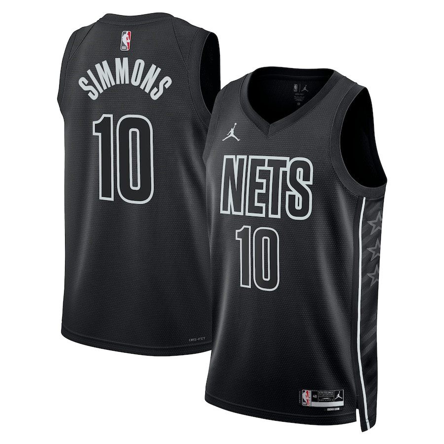 Ben Simmons 10 Brooklyn Nets Unisex Swingman Jersey Statement Edition Black