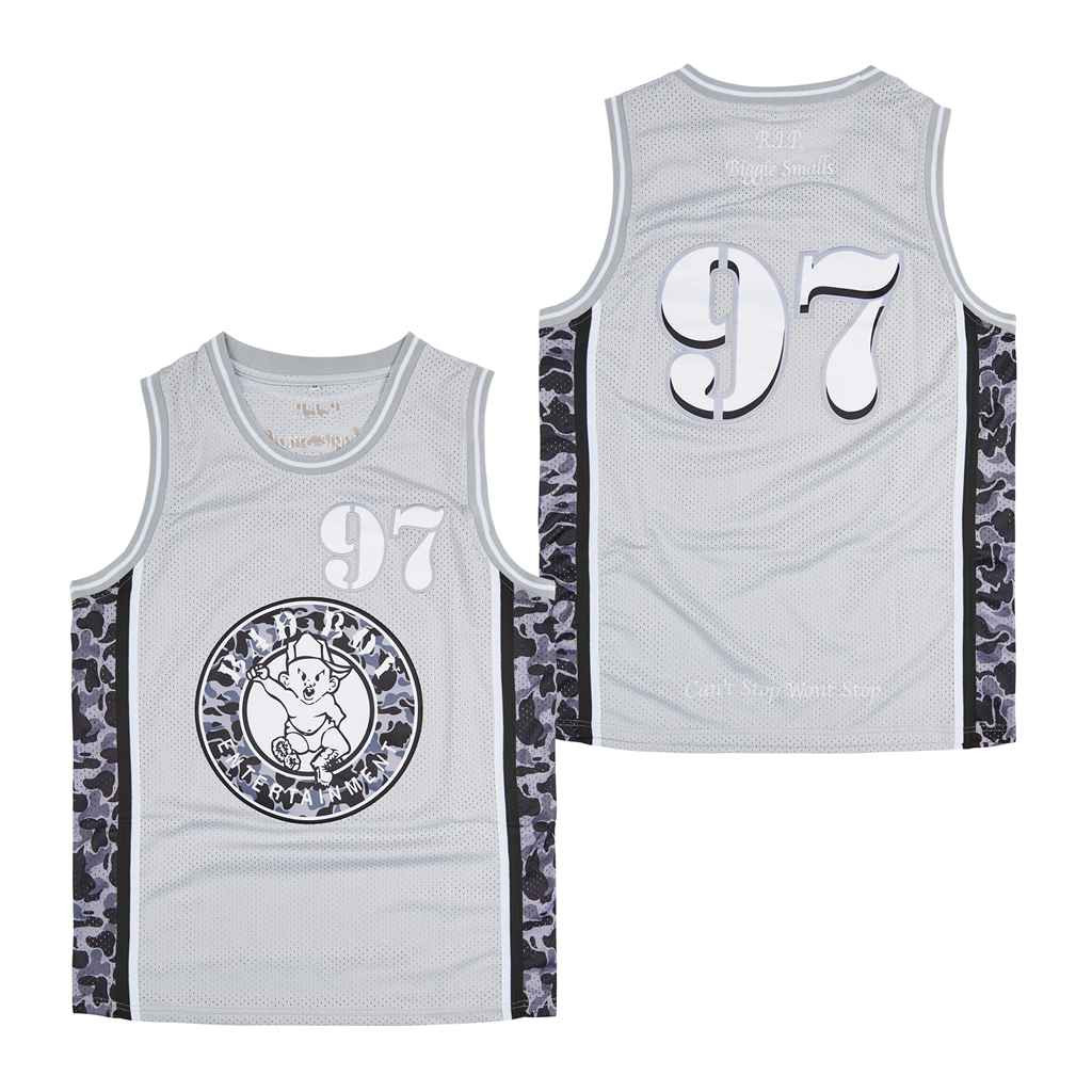 Biggie Smalls 97 Shiny Boy Swingman Jersey Grey Multicolor Unisex