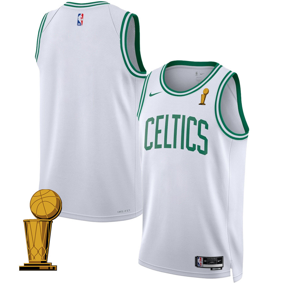 Boston Celtics 2024 Finals Champions Swingman Jersey Association Edition White Unisex