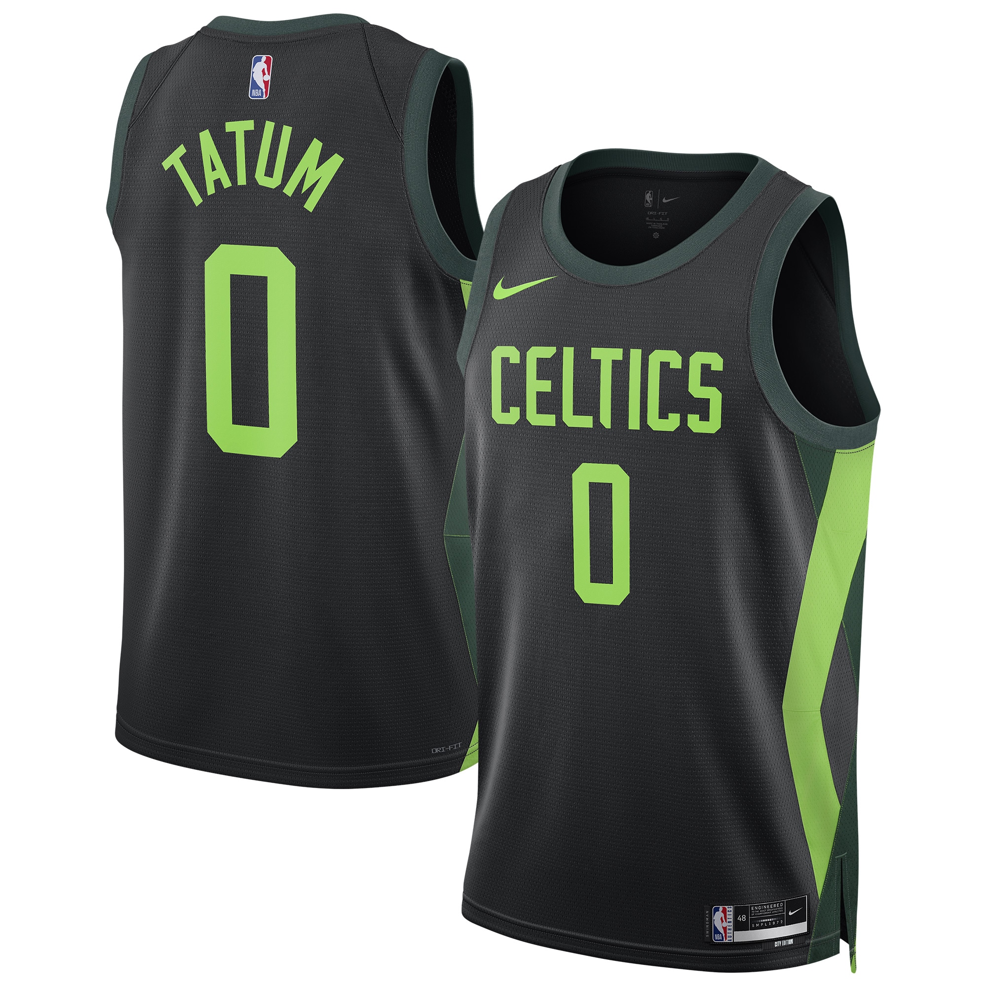 Boston Celtics City Edition Jayson Tatum Swingman Jersey Mens S-3XL Multicolor