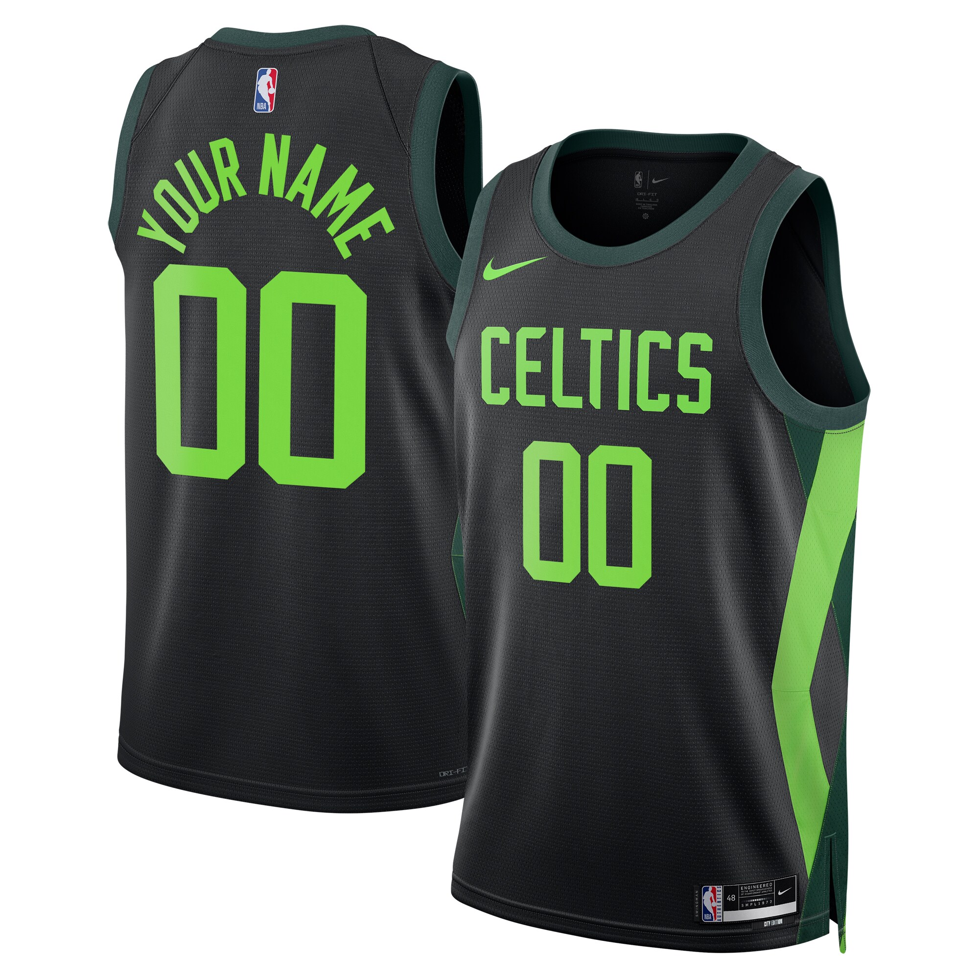 Boston Celtics City Edition Swingman Jersey 2024 Custom Unisex Multicolor