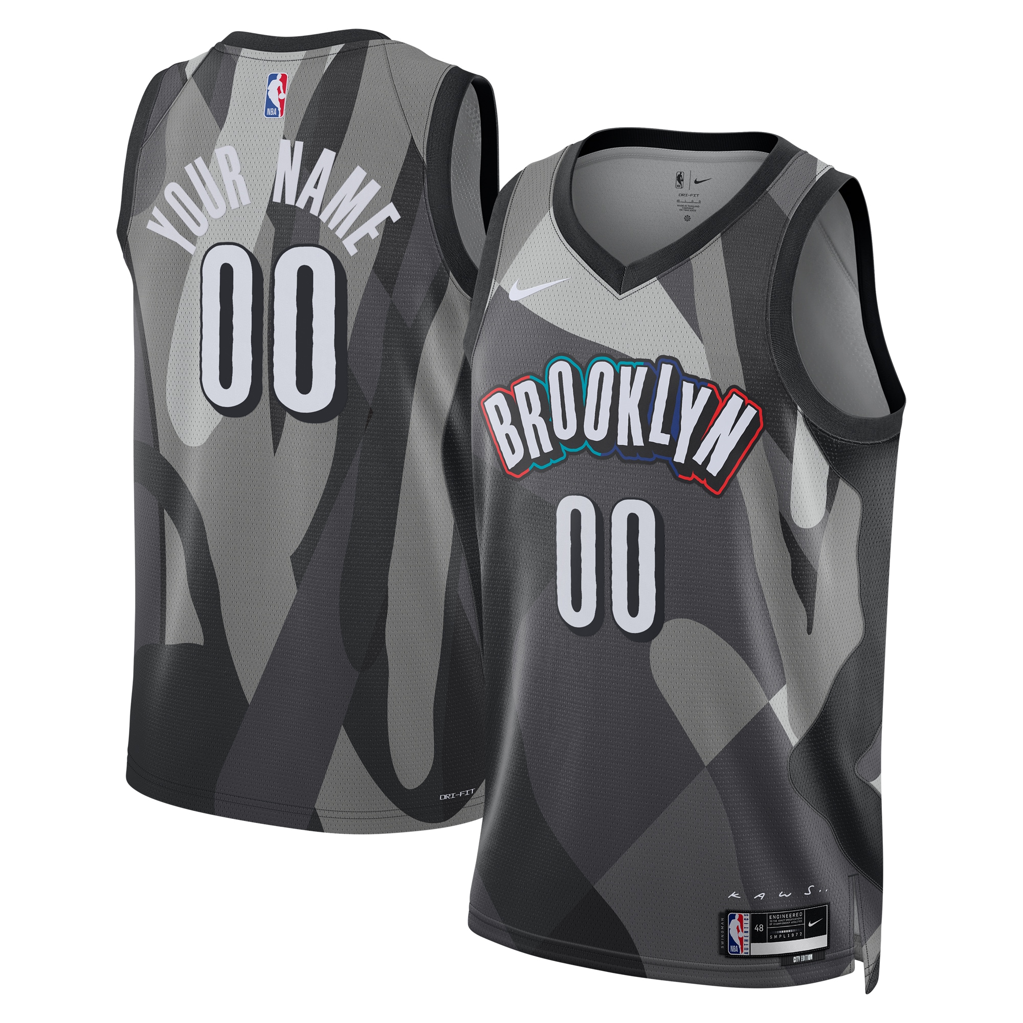 Brooklyn Nets City Edition Swingman Jersey 2024 Custom Unisex Multicolor