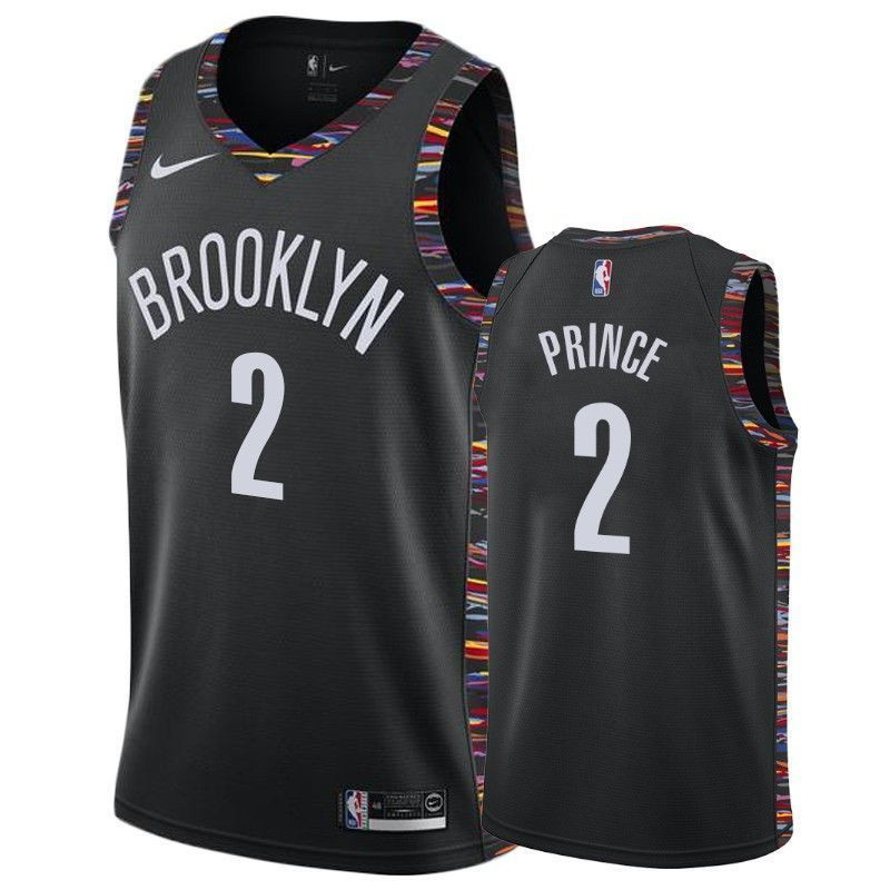 Brooklyn Nets Taurean Prince 2 City Men's Jersey - Multicolor Polyester Adult Sizes S-3XL