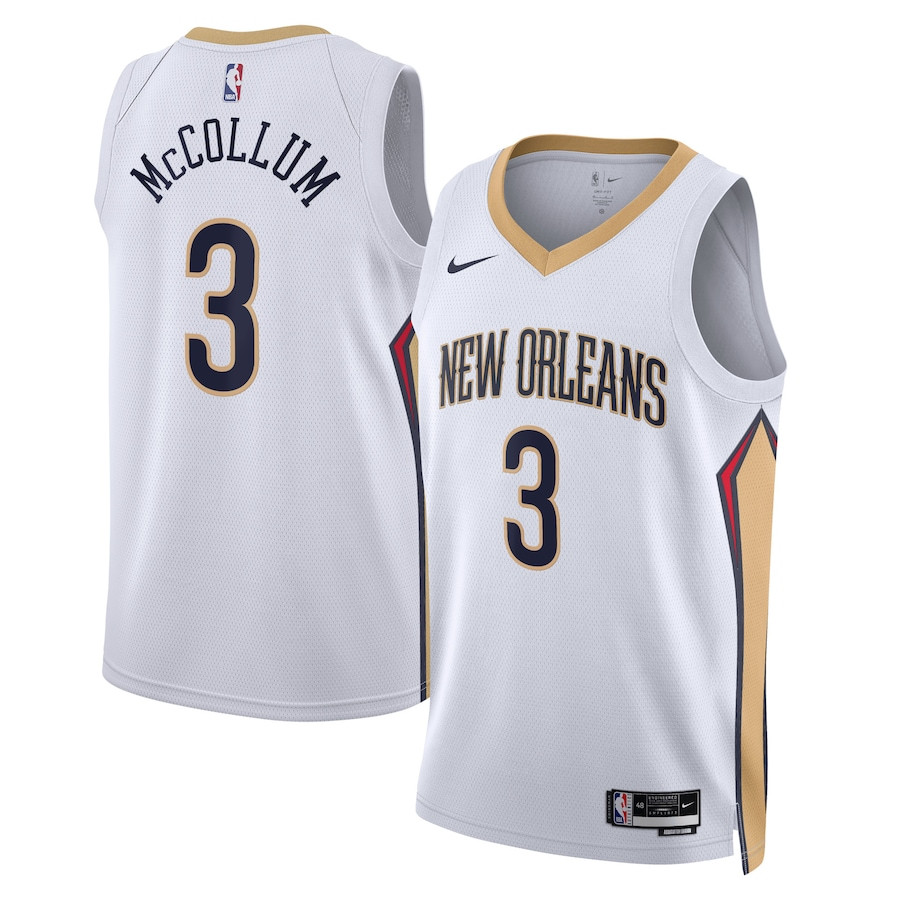 C.J. McCollum New Orleans Pelicans Unisex Swingman Jersey Association Edition White