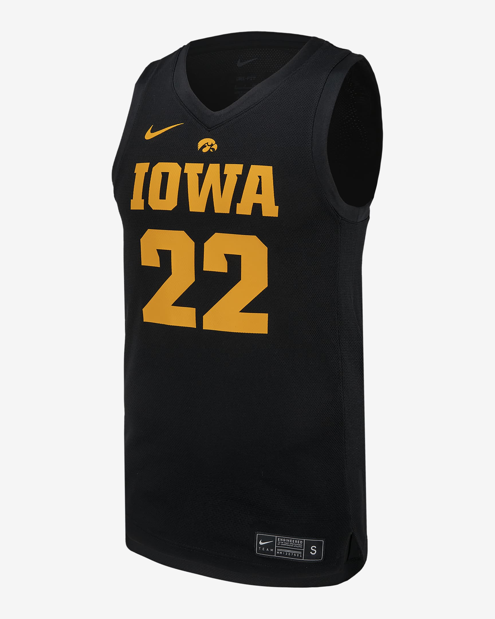 Caitlin Clark #22 Iowa College Basketball Unisex Jersey - Black, Sizes S-3XL