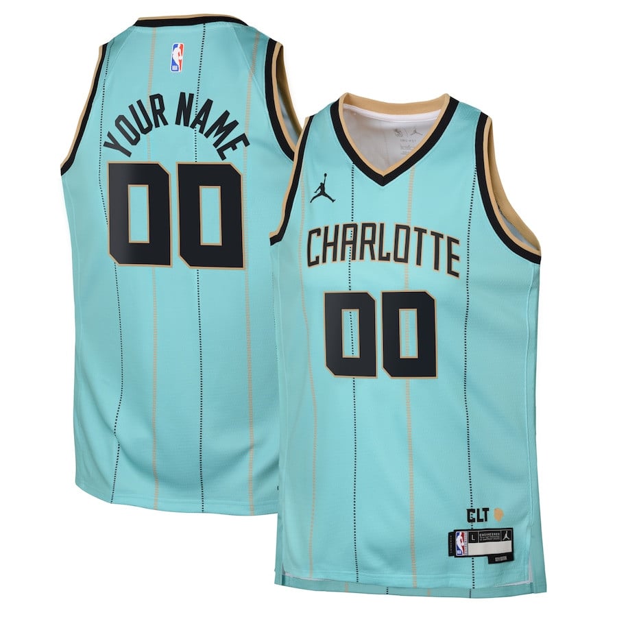 Charlotte Hornets 2024/25 Swingman Custom Youth Jersey City Edition Mint