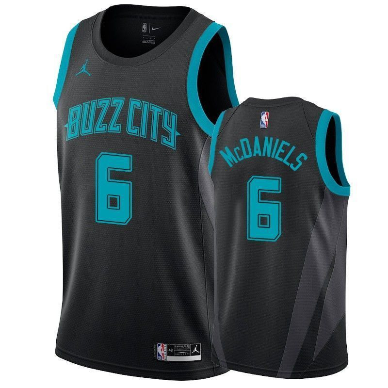 Charlotte Hornets Jalen McDaniels #6 City Edition Men's Basketball Jersey - Multicolor
