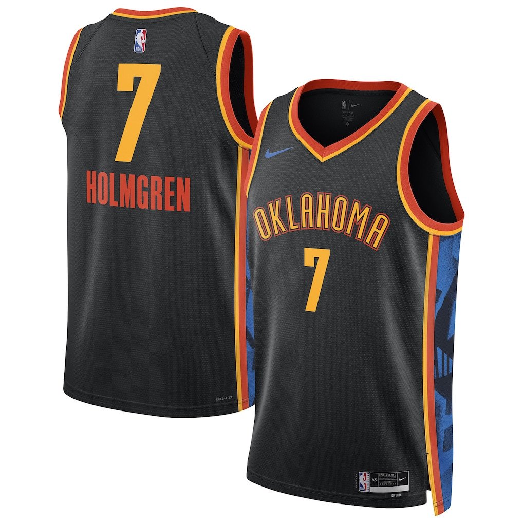 Chet Holmgren Oklahoma City Thunder Unisex 2024/25 Swingman City Edition Jersey Black