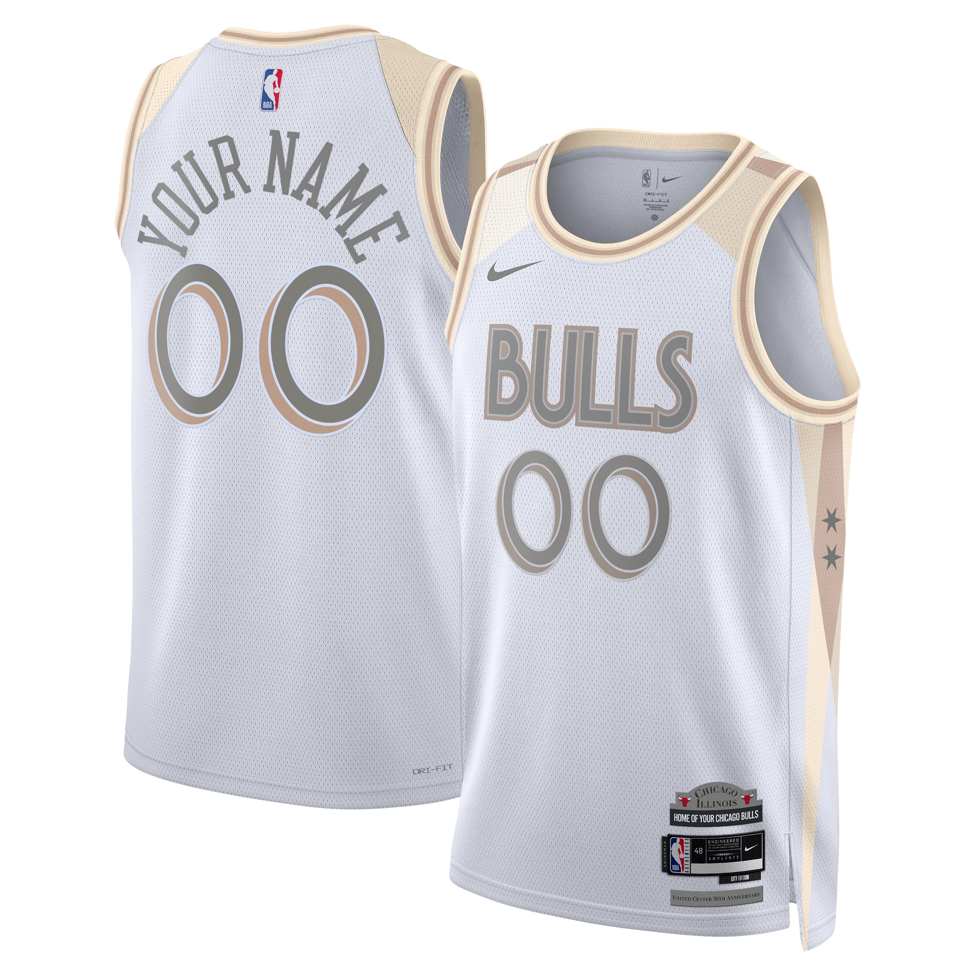 Chicago Bulls City Edition Swingman Jersey 2024 Custom Unisex Multicolor