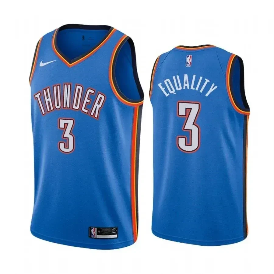 Chris Paul Equality Thunder City Multicolor Unisex Basketball Jersey S-3XL