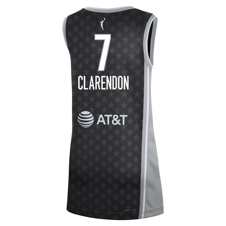Clarendon 7 Minnesota Lynx Rebel Jersey Black Unisex - Adult Sizes S-3XL