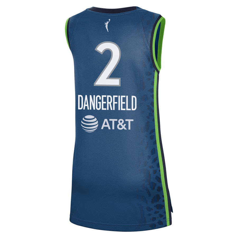 Crystal Dangerfied 2 Minnesota Lynx Explorer Jersey Blue Unisex