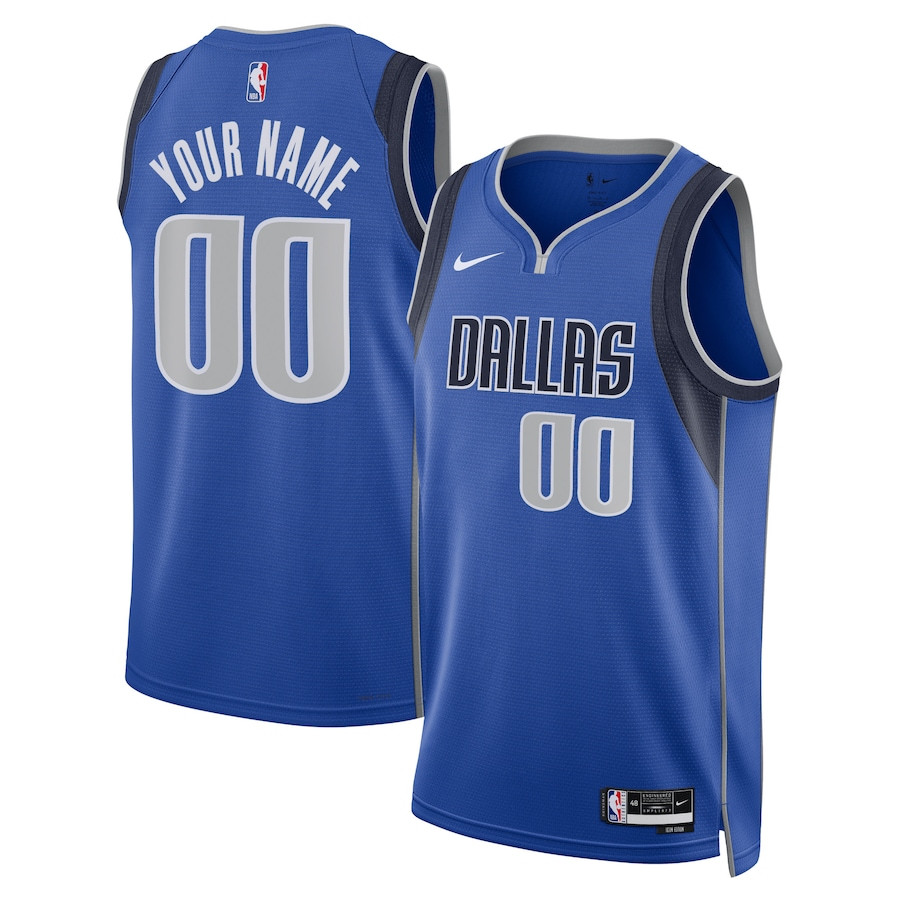 Dallas Mavericks 2023/24 Icon Swingman Custom Men Jersey Blue Multicolor