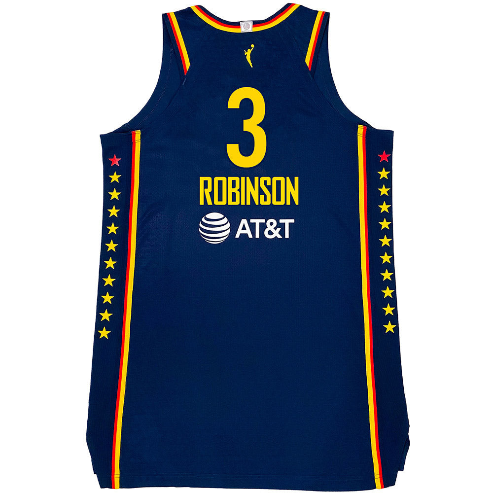 Danielle Robinson 3 Indiana Fever Explorer Swingman Jersey - Navy