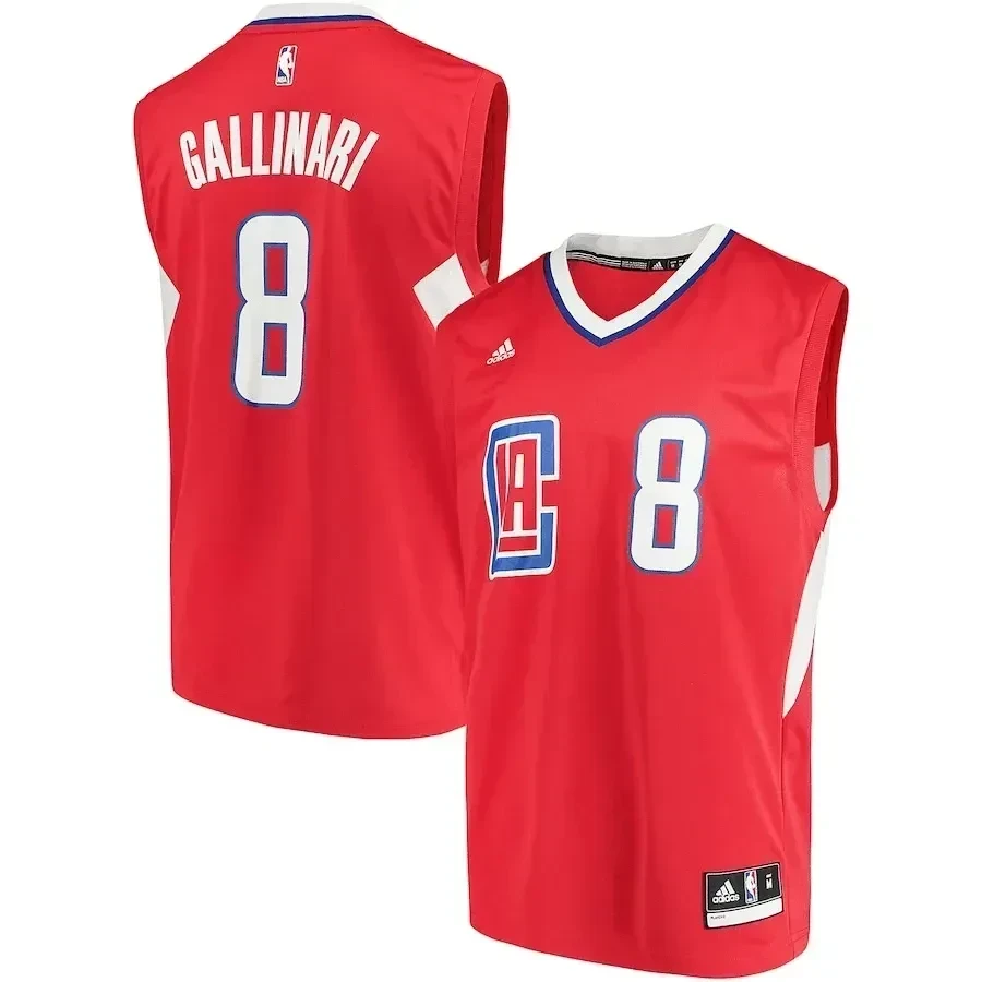 Danilo Gallinari LA Clippers Road Jersey Red Unisex Adult