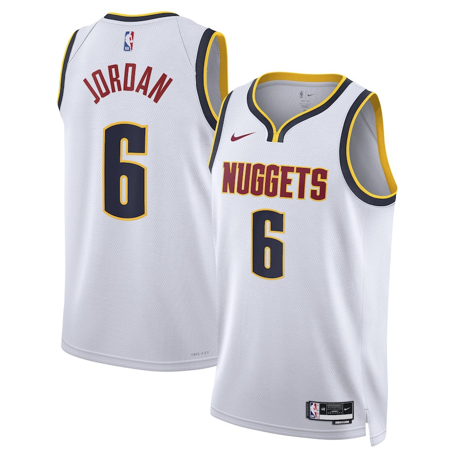 DeAndre Jordan 6 Denver Nuggets Unisex Swingman Jersey Association Edition White