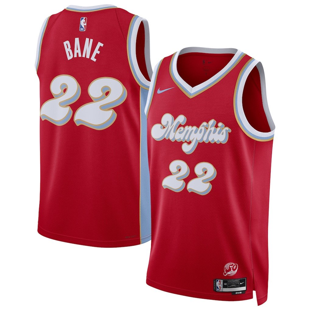Desmond Bane 22 Memphis Grizzlies Unisex 2024/25 Swingman Player Jersey City Edition Red