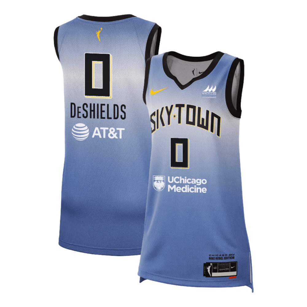 Diamond DeShields Chicago Sky 2024 Rebel Edition Unisex Jersey - Light Blue