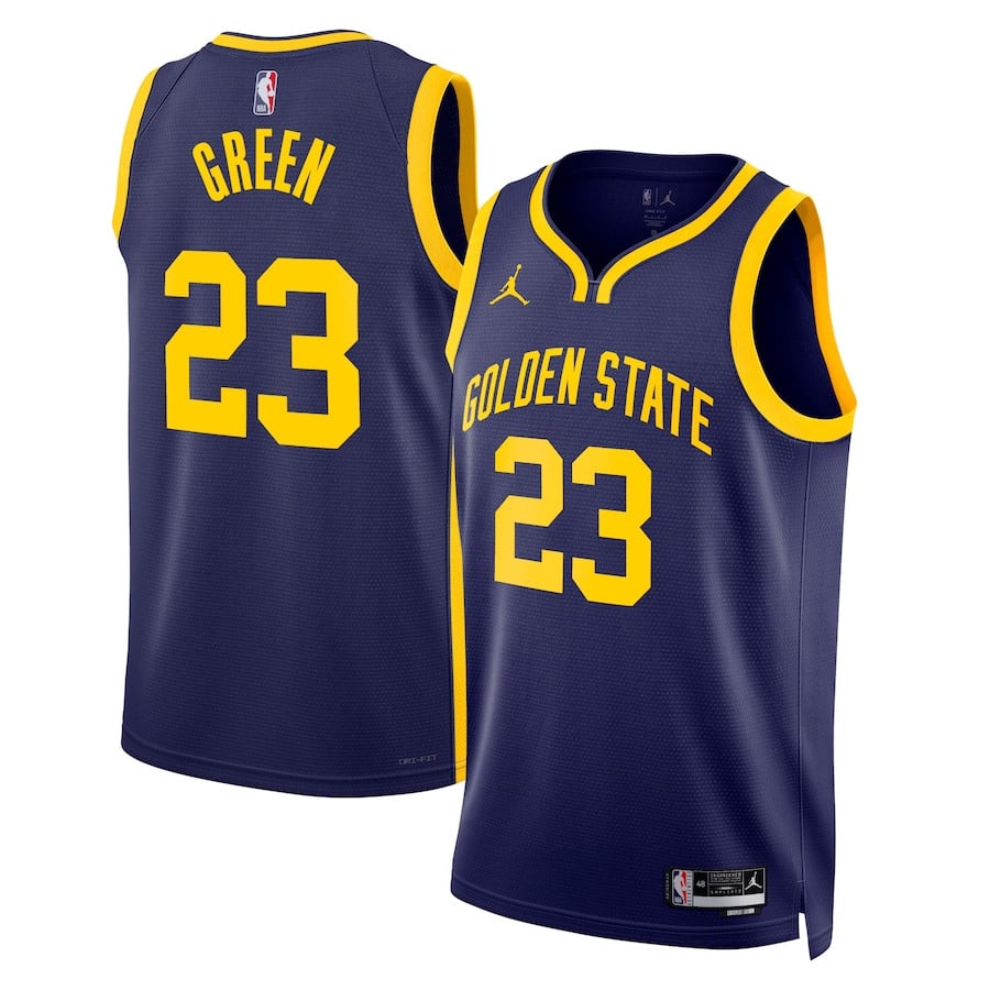 Draymond Green 23 Golden State Warriors Unisex Swingman Jersey Statement Edition Navy