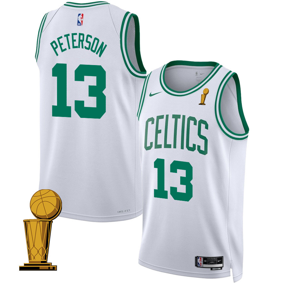 Drew Peterson 13 Boston Celtics 2024 Finals Champions Swingman Jersey Association Edition White